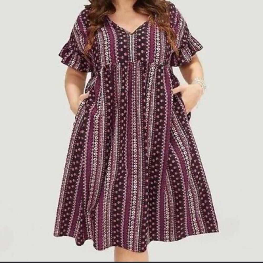 BloomChic Bandana Print Midi Dress